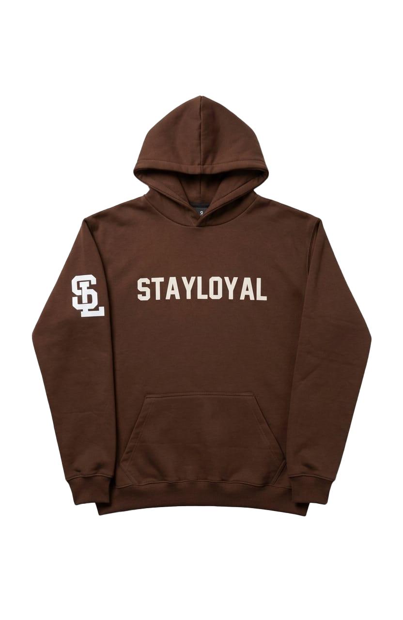 Premium Men’s Pullover Hoodie – Brown