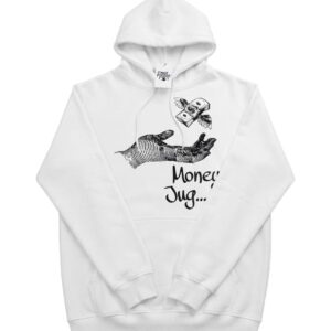 Premium Men’s Graphic Pullover Hoodie – White