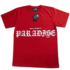 Premium Men’s Graphic Printed T-Shirt – Red
