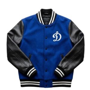 Premium Men’s Varsity Jacket – Blue & Black