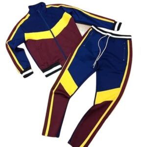 Premium Men’s Color Block Tracksuit Set